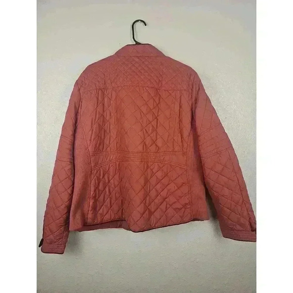 Active USA Womens Pink Quilted Zip Up Jacket Size 3XL - Picture 3 of 7